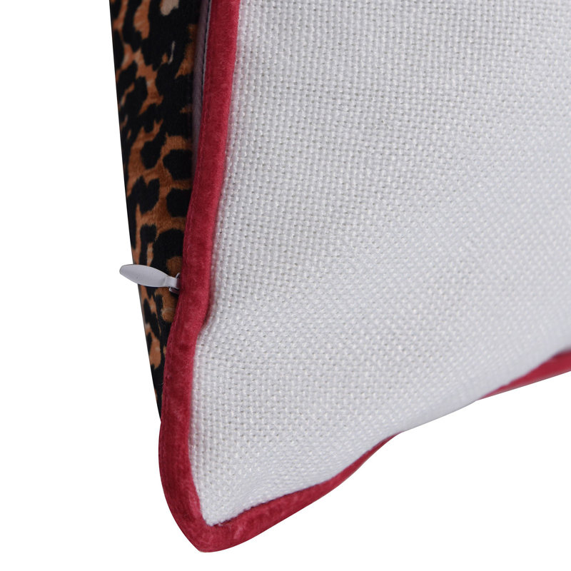 24" Double Sided Monkey Print and Cheetah Velvet Pillow