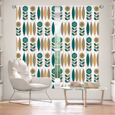 Paire de rideaux obscurcissant en polyester Eimear