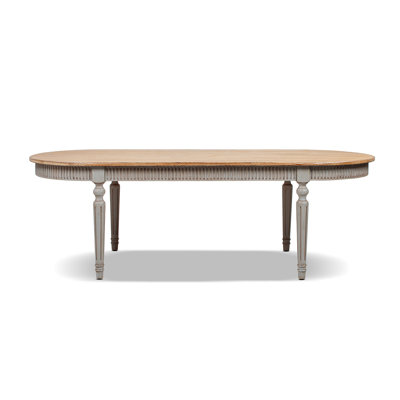 Table de salle à manger ovale en bois récupéré 94 po Colette