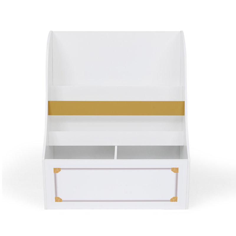 Danielian Kids 2-Tier Book Display and Toy Storage Cubbies