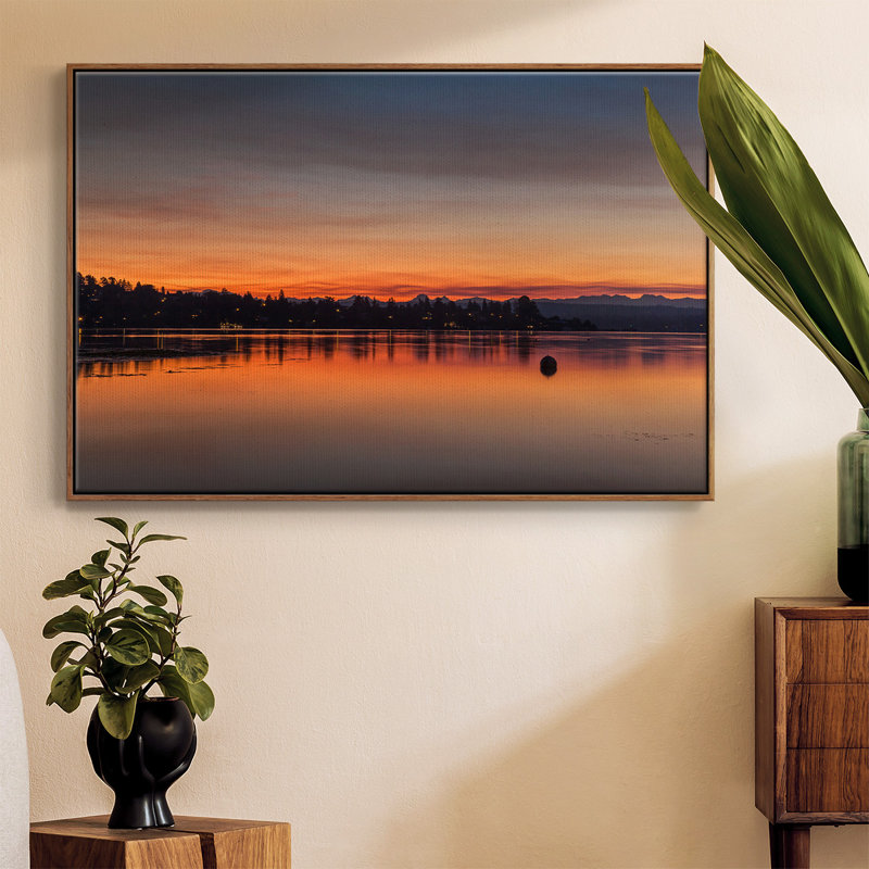 «Blaze of Glory», reproduction d'un seul cadre photo sur toile, Cadre noyer, H 25 po x l 17 po x P 2 po