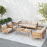 Colinton Acacia 5-Piece Outdoor Conversation Set With Cushions
