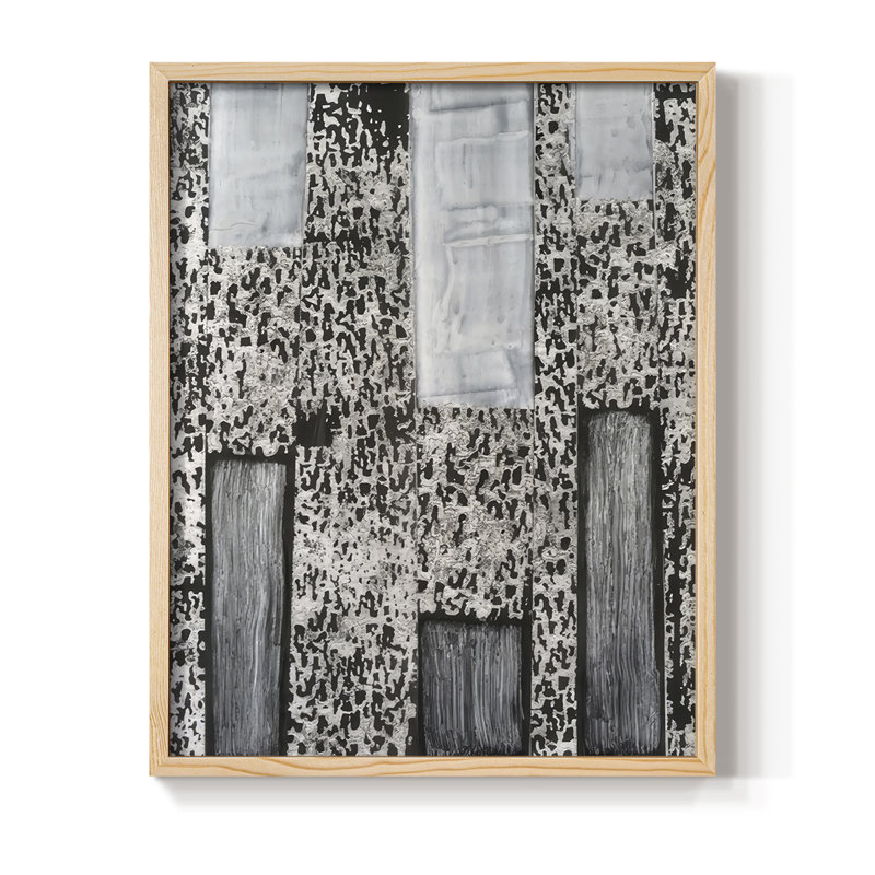 «Silver Colis», reproduction encadrée - bois massif, Naturel, H 11 po x l 9 po