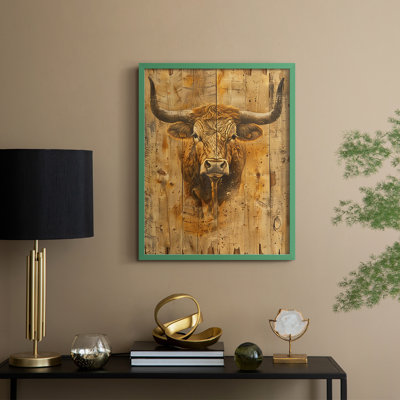 ANIMALS Series DV, reproduction encadrée - bois massif