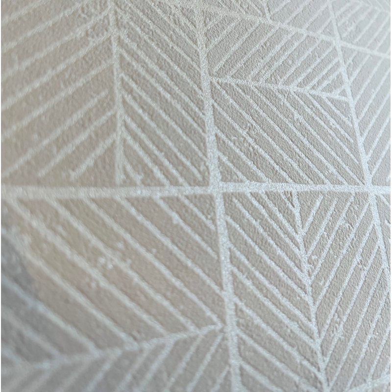 Papier peint mosaïque Carimbo, Blanc