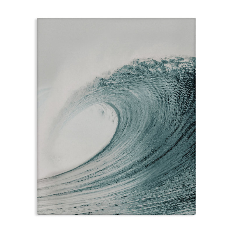 Art mural sur toile Big Curled Sea Wave par LSR Design Studio bp-507_CN, H 48 po x l 36 po