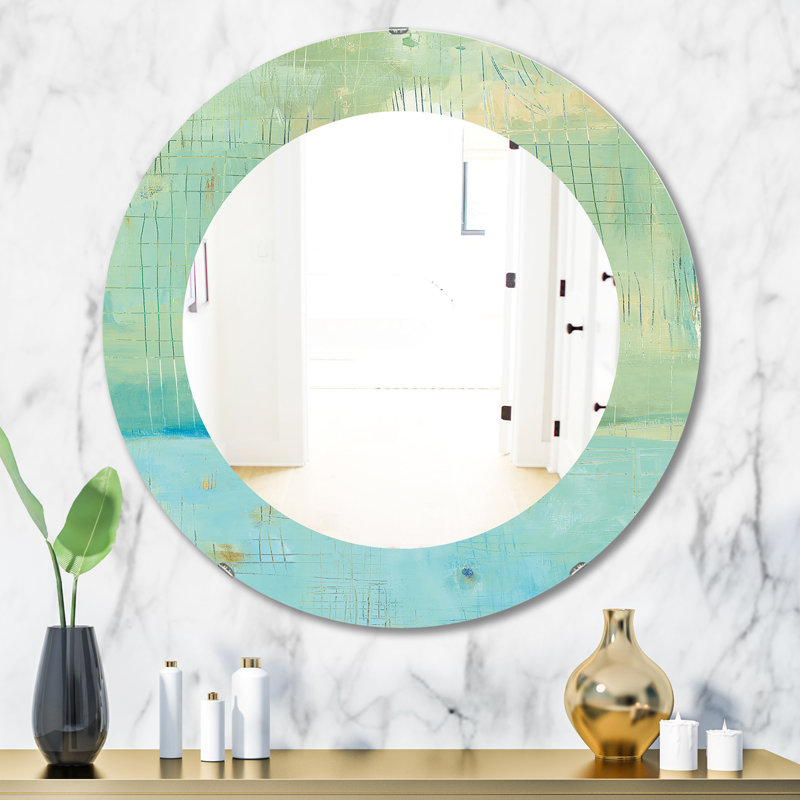 Dreaming Of The Shore I - Traditional Mirror, 31.5" H x 31.5" W