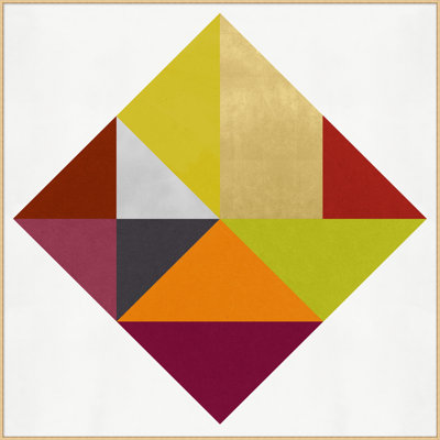 «Angular Pattern 2», reproduction d'impression sur toile encadrée