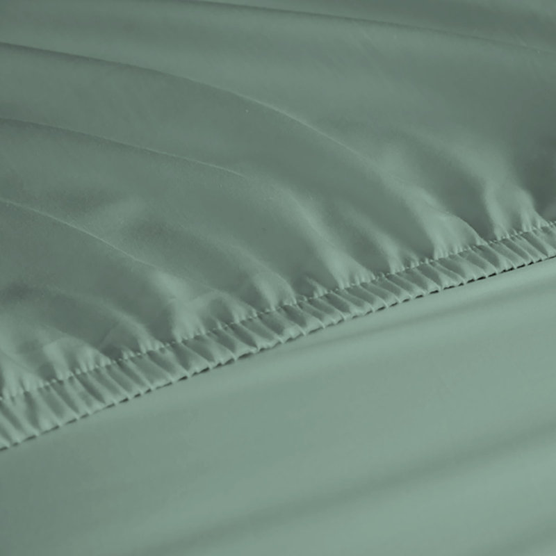 Ensemble de draps en rayonne de bambou 6 pièces , Ensemble de draps pour très grand lit californien, Sarcelle clair