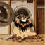  Tapis lavable avec gros chats lion barbare-1351766517
