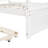 Wood Canopy Bed With Trundle Bed ,Size Canopy Platform Bed With Support Slats .No Box Spring Needed, Brushed