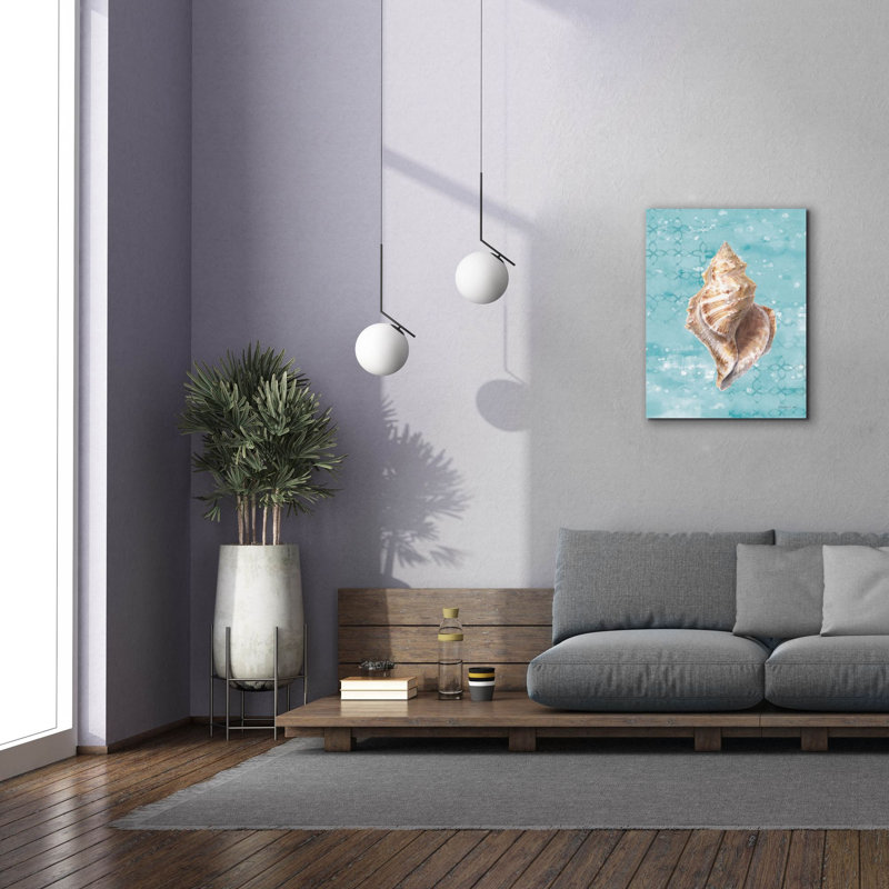 «Sunrise Beach 3 C» par Danhui Nai, art mural sur toile, H 34 po x l 26 po