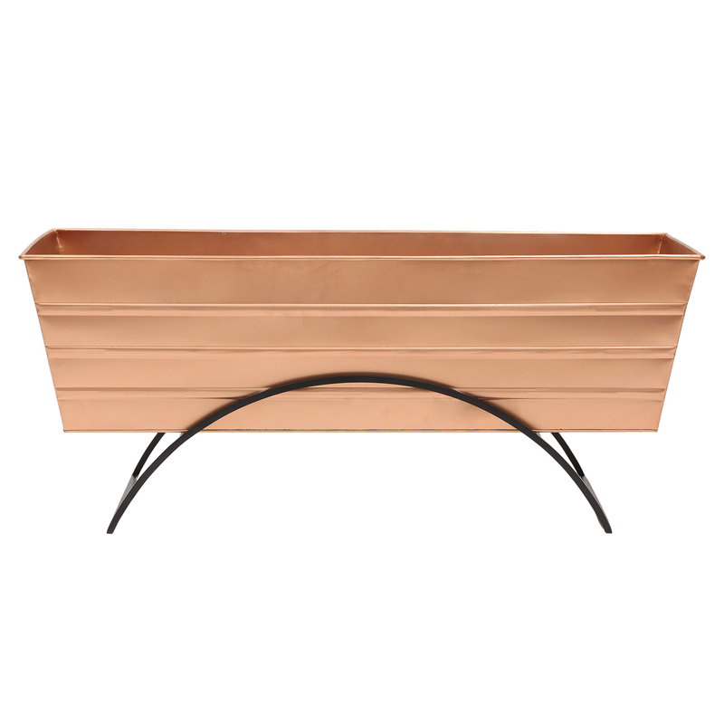 Large Copper Wrought Iron Flower Box Stand