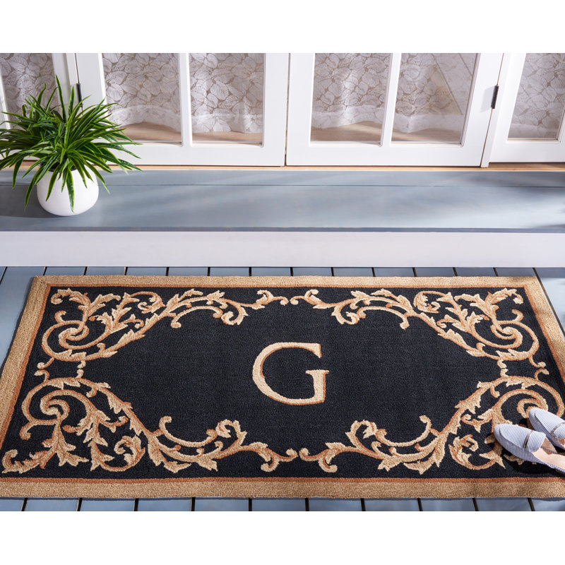 Amoya Personalizable Trellis Outdoor Doormat, G, 36" W x 72" L