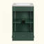 Meuble-lavabo de salle de bain avec lavabo en céramique, ensemble de meuble-lavabo simple autoportant avec porte à fermeture douce, tablette réglable, style moderne-1743809491
