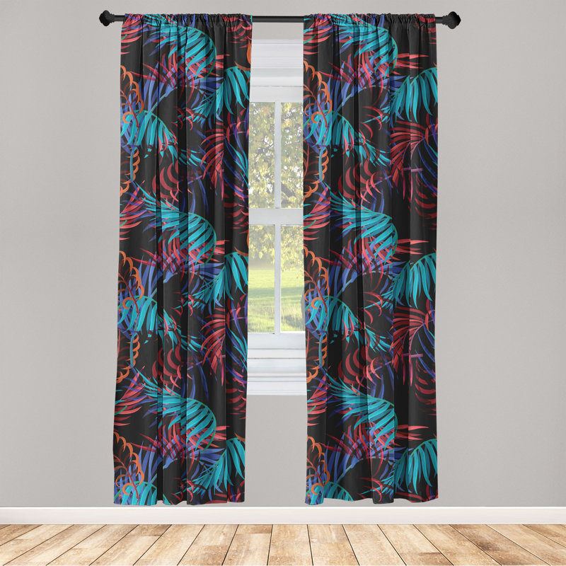 Semi Sheer Curtain Pair, 28" W x 63" L