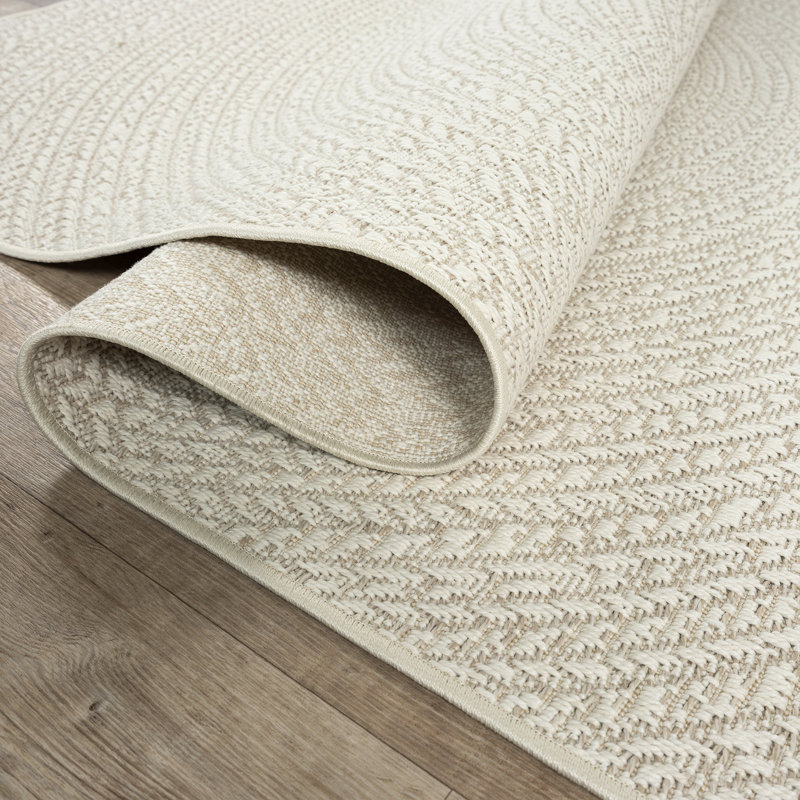 Alyrica Solid Colour Machine -made Area Rug, Rectangle 120 x 170 cm, Cream