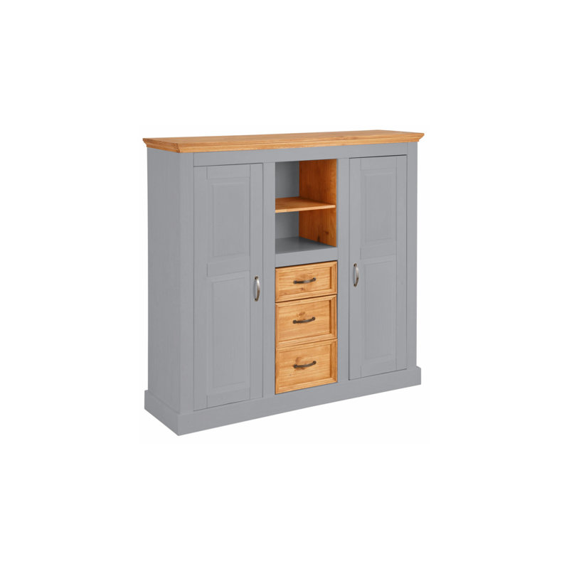 Perley 130cm Sideboard, Grey / White
