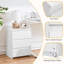45cm W Manufactured Wood Bedside Table