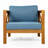 Outdoor Acacia Wood Club Wooden Armchair-99271285