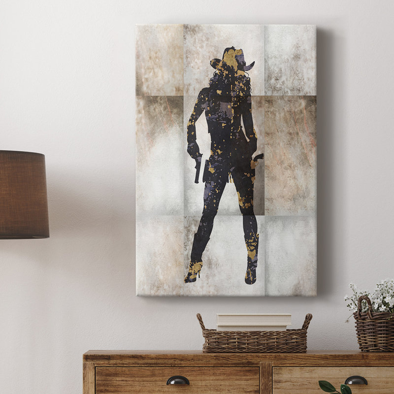 Cowgirl IV - galerie Cavas sur mesure, H 18 po x l 12 po