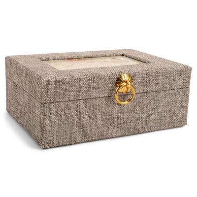 Ensemble de cartes lin gris