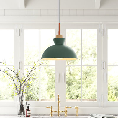Luminaire suspendu en forme de dôme à 1 lumière Ozma