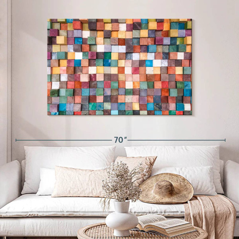 Avery Stacked Wooden Blocks, 32'' H x 48'' W