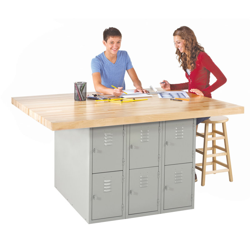 64'' W Wood Top Workbench