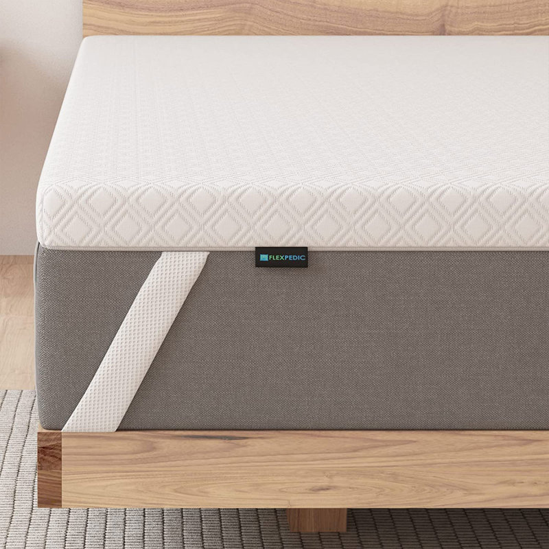 Surmatelas en mousse à mémoire de forme 3 po sans fermeture à glissière, Simple