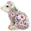 Statue de cochon fleur