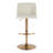 Swivel Upholstered Adjustable Height Counter Stool with Metal Frame-93302576