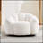 Lotus Type Compression Sofa Adult Bean Bag With Pull Ring For Easy Movement, Suitable For Living Room And Bedroom, White-1964659085