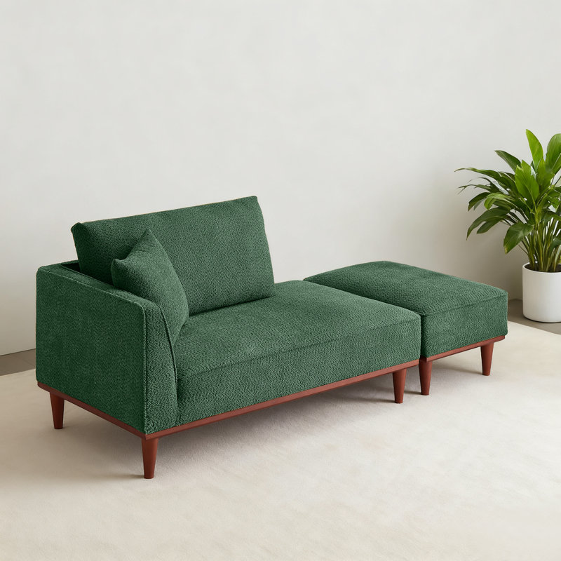 Lounges Chaise+Ottoman, Green