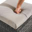 Repose-pieds de patio extérieur en osier PE Bellamy Stylish-682347159-682347153