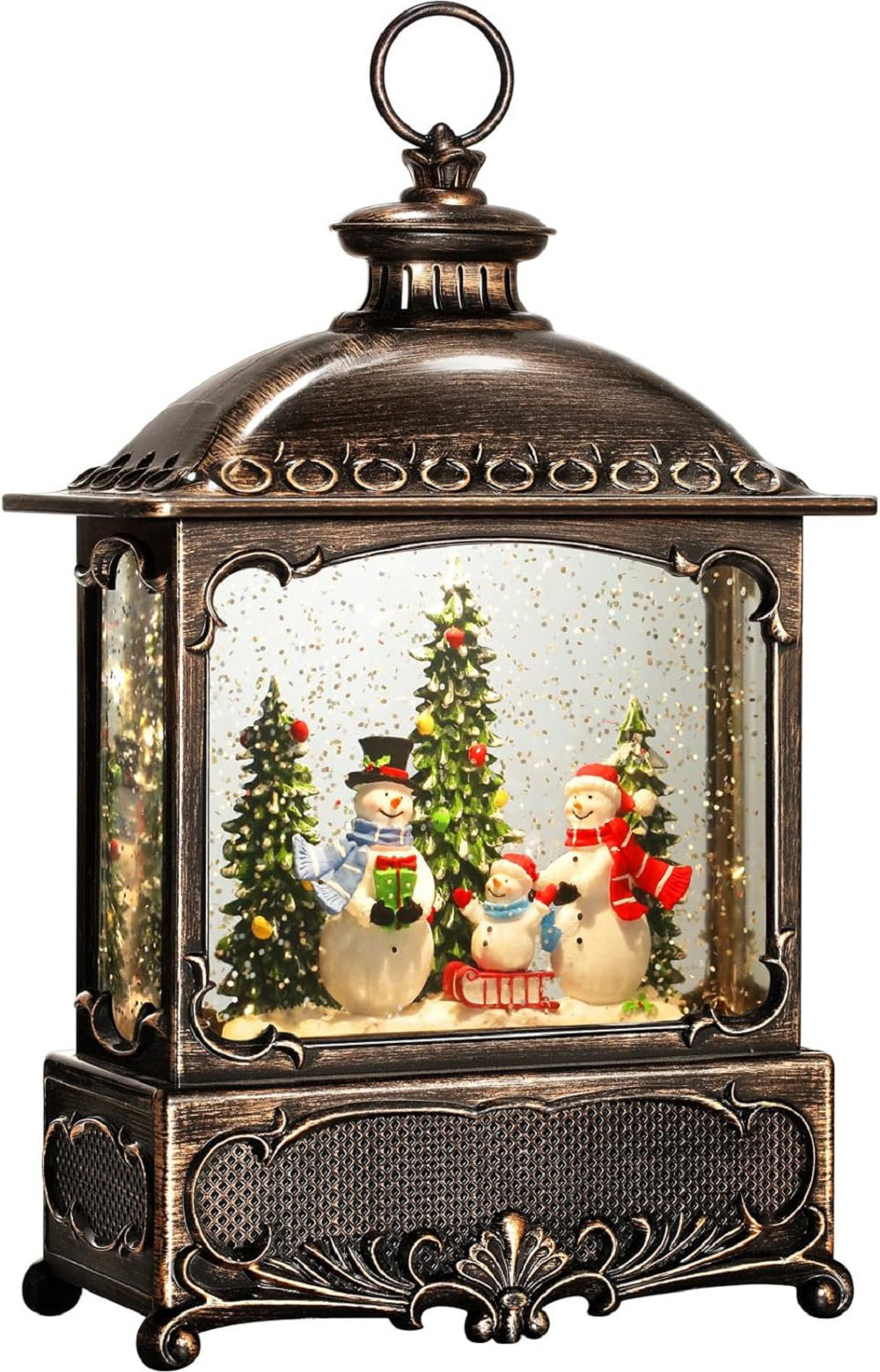 The Holiday Aisle® Christmas Decorations Mini Lantern Christmas Lanterns  Decorative Christmas Tree Home Decoration Lamp Simulated Small Lantern  Flame Christmas Decorations Indoor Include Battery (4 PCS)