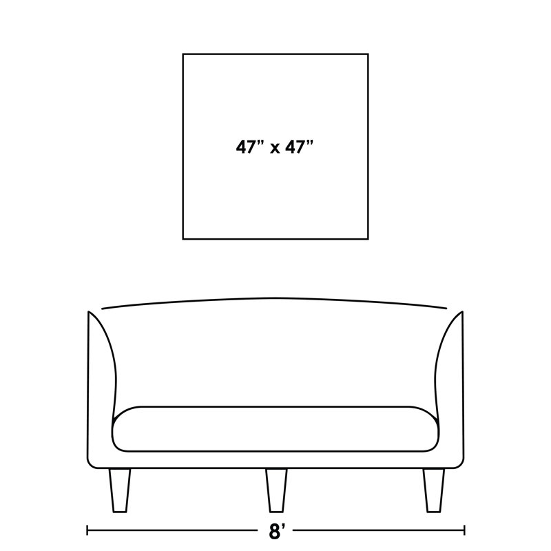 Paysage doré - peinture, H 47 po x l 47 po, Gel coupé au couteau