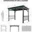 6.5X12ft Hardtop Grill Gazebo-576085116