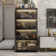 4-Layer Glass Door Display Case With LED Light