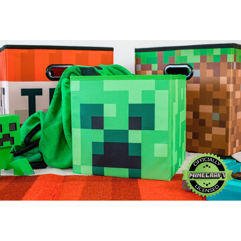 Organisateur de cubes de rangement Minecraft | Cube de rangement Minecraft | Bac de 10 pouces