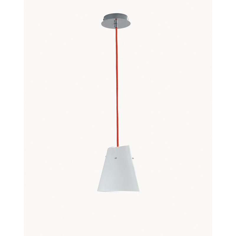 Ferland 1 - Light Chrome/Red Cone Pendant