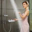 Robinet thermostatique de robinet de douche, mélangeur thermostatique 100 Lock de serrure thermostatique, robinets de contrôle de température d'eau froide et chaude pour salle de bain, véhicule récréatif, étanches et chromé
