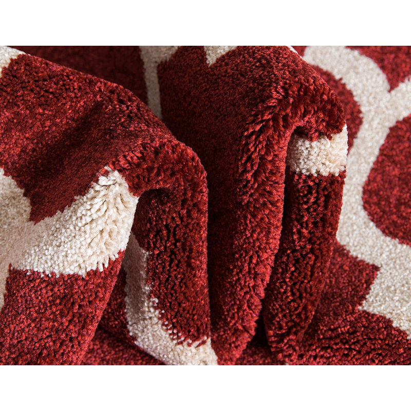 Tapis rouge Cohleen, Carré 6 pi