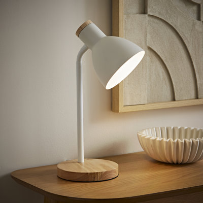 Rokeisha Wood Desk Lamp