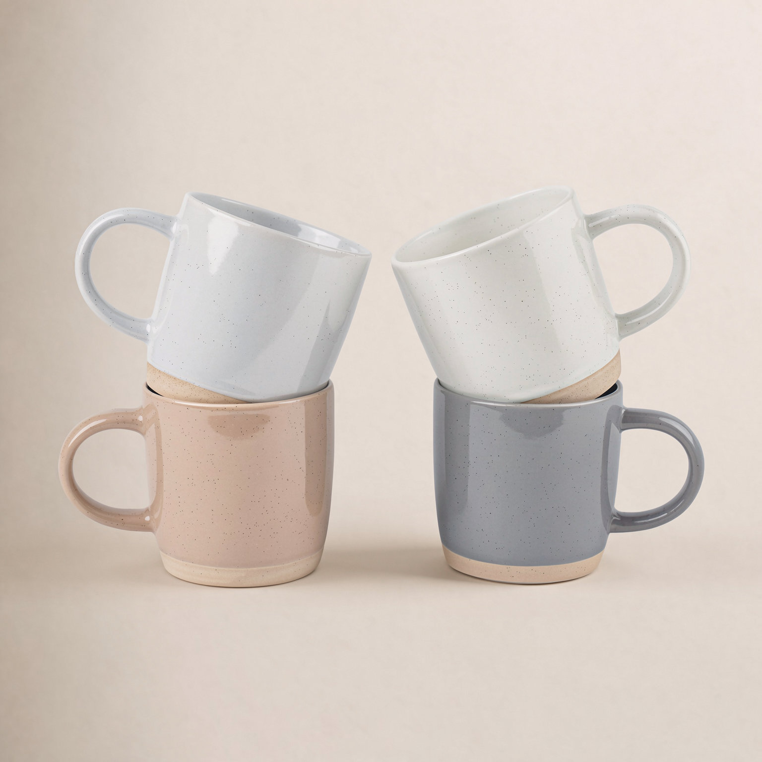 Daytona Stoneware Coffee Mug, Multicolor