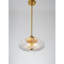 Luminaire suspendu en verre cannelé 2 lumières et semi-encastré-1608263606