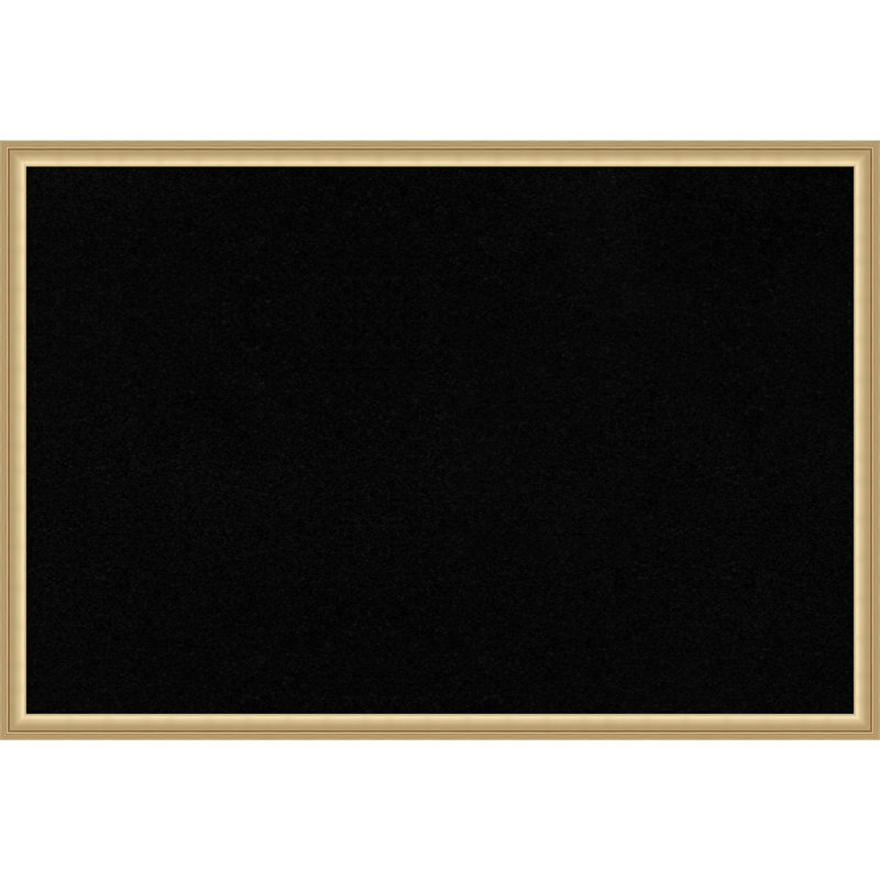 Panneau de liège noir Florence, Or, 26 po x 38 po