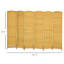 Foldable Room - 6 Panel Natural Wood For Bedroom And Office Hand-Woven Partition