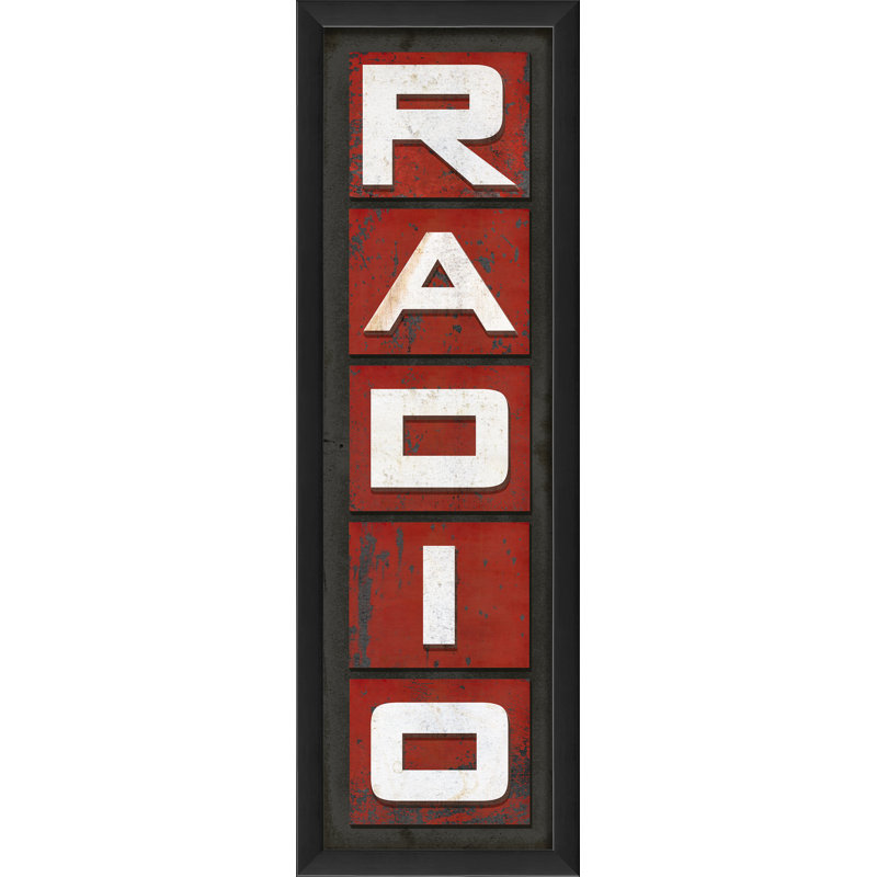 « radio », art textuel encadré, Grand