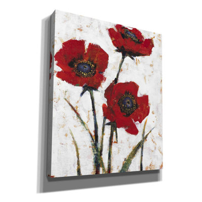 Red Poppy Fresco II " Red Poppy Fresco II " by Tim O'Toole Painting Print